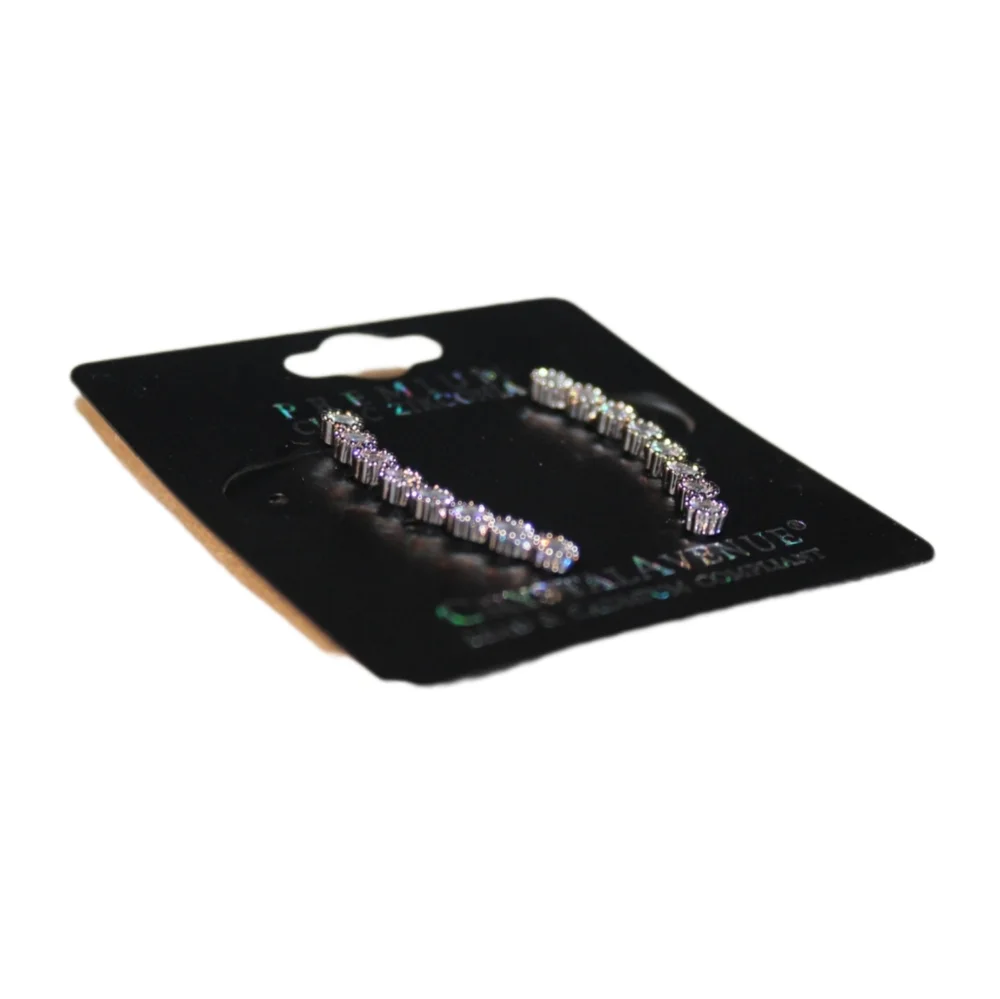 Women's Cubic Zirconia Climbing Earrings - Picture 4 of 16